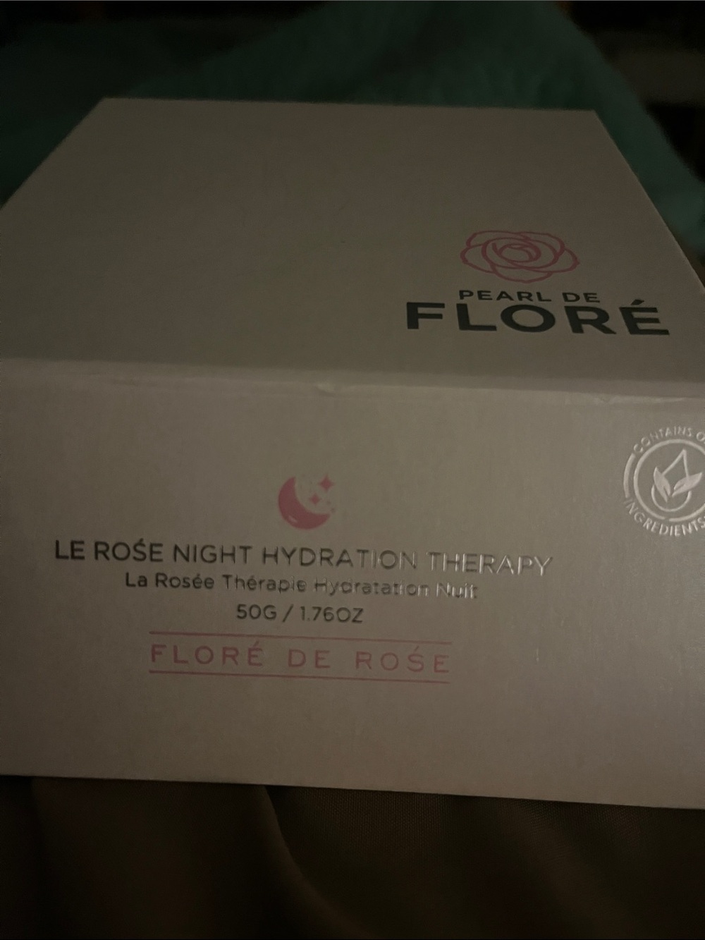 Pearl de Floré Face Cream in Pale Pink Presentation Box with Gold Lid